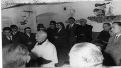 Bendición de la escuela en la peña 1971